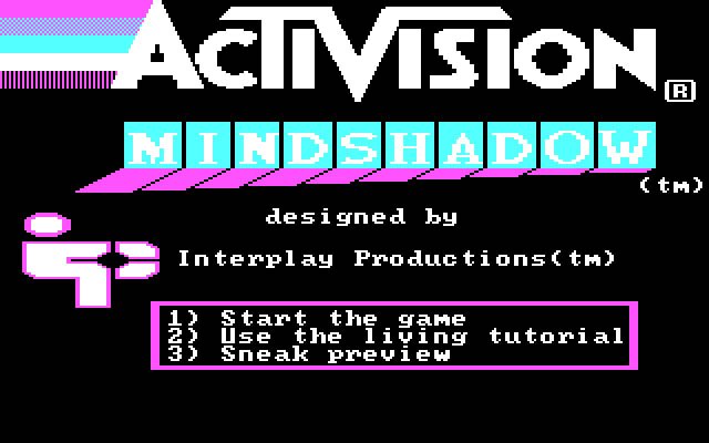 mindshadow screenshot for dos