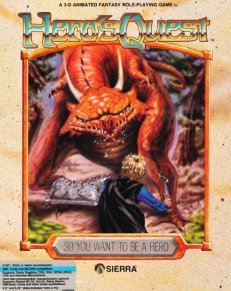 Hero's Quest: So You Want to Be a Hero game box