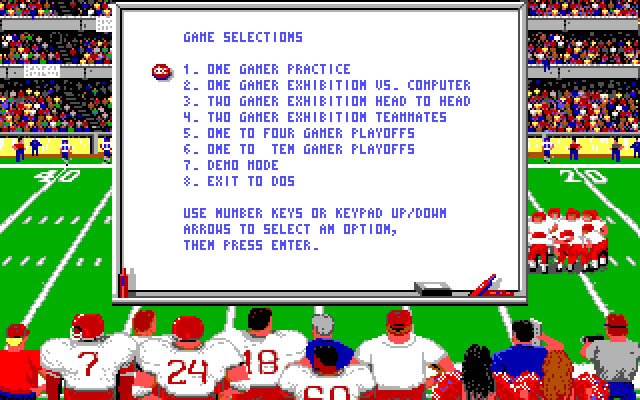 monday-night-football screenshot for dos