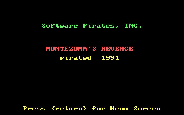 montezuma-s-revenge screenshot for dos