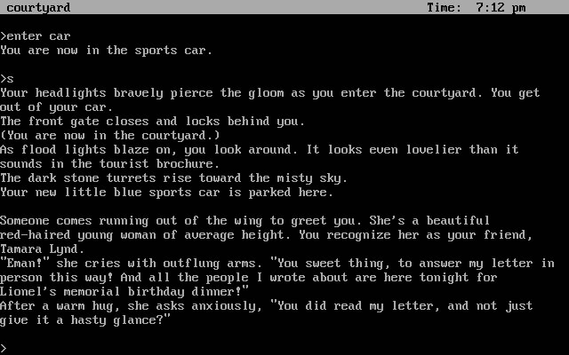 moonmist screenshot for dos