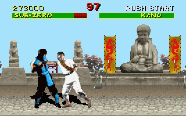 mortal-kombat screenshot for dos