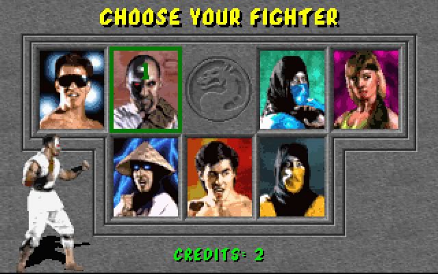 mortal-kombat screenshot for dos