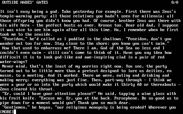 myth screenshot for dos