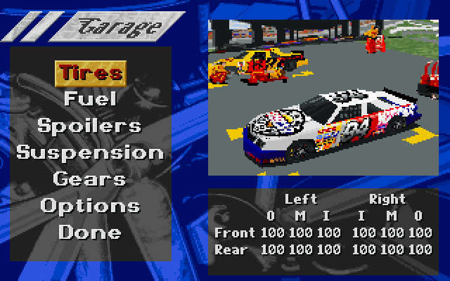 nascar-racing screenshot for dos