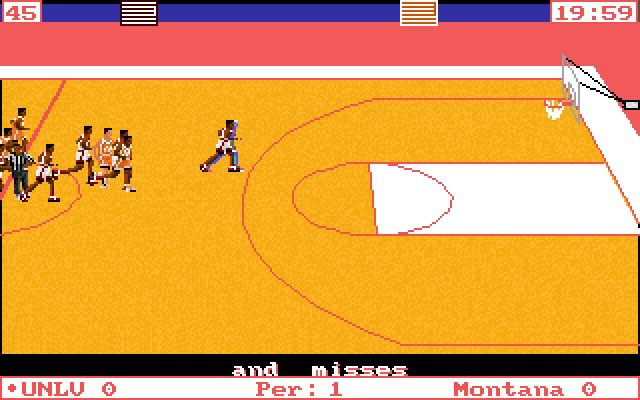 ncaa-road-to-the-final-four screenshot for dos