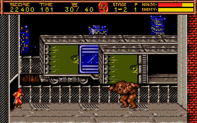 ninja-gaiden-2-the-dark-sword-of-chaos screenshot for dos