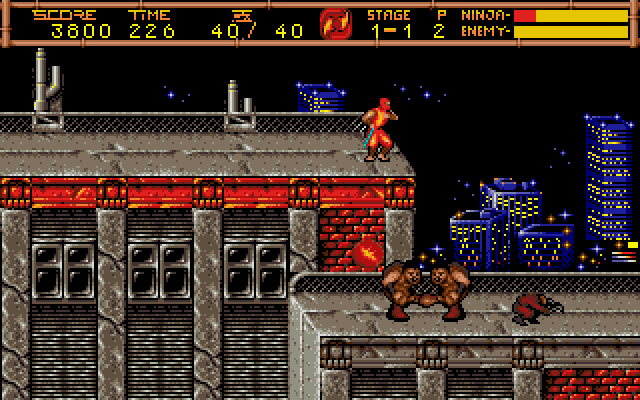 ninja-gaiden-2-the-dark-sword-of-chaos screenshot for dos