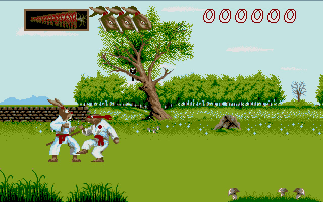ninja-rabbits screenshot for dos
