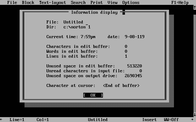 Norton Editor 2 screenshot