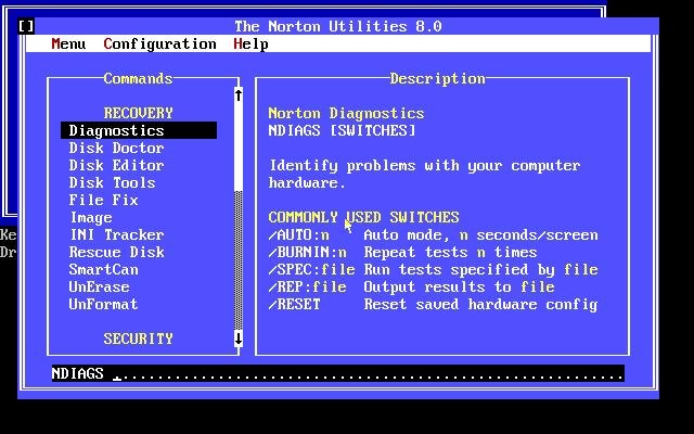 Norton Utilities 8 screenshot