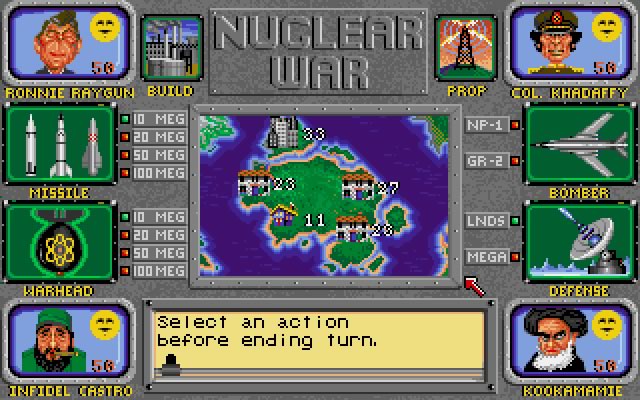 nuclear-war screenshot for dos