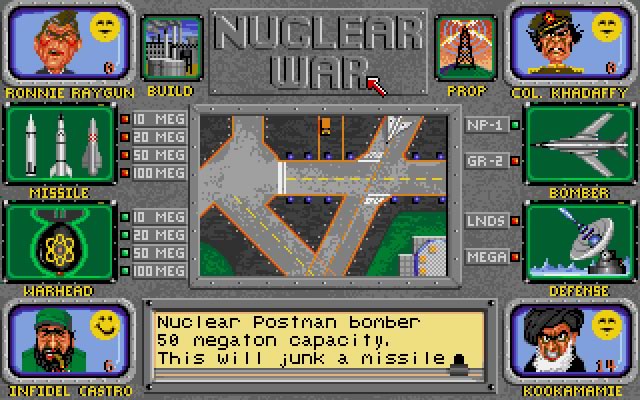 nuclear-war screenshot for dos