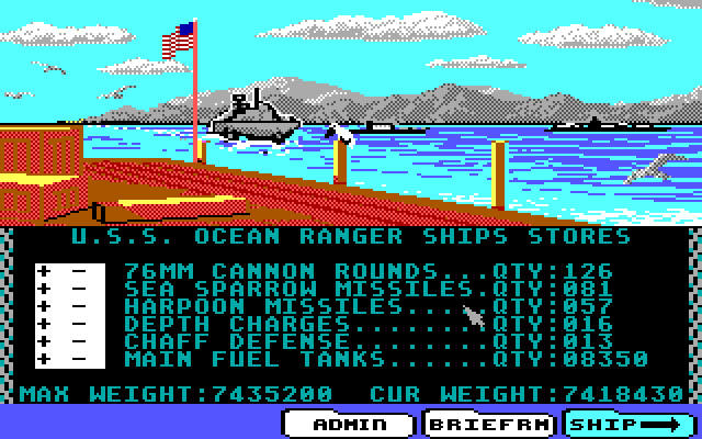 ocean-ranger screenshot for dos