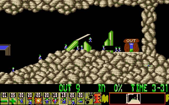 oh-no-more-lemmings screenshot for dos