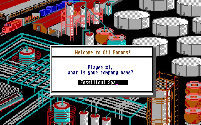 oil-barons screenshot for dos