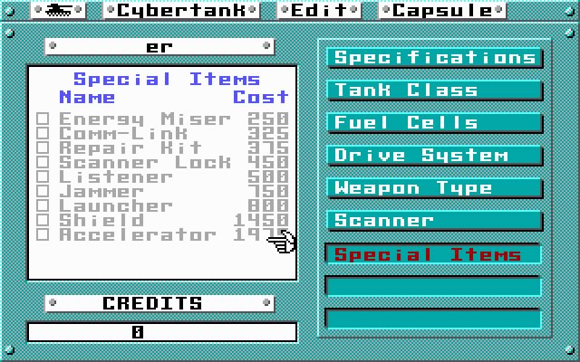 omega screenshot for dos