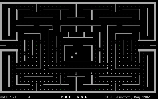 pac-gal screenshot for dos