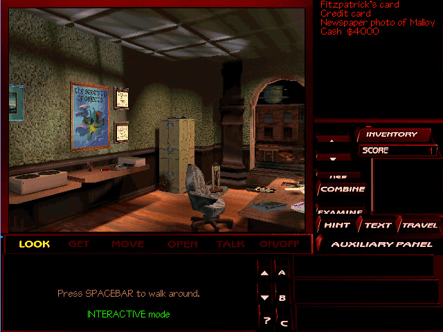 tex-murphy-the-pandora-directive screenshot for dos