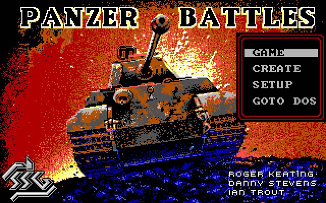 panzer-battles screenshot for dos