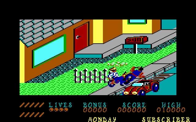 paperboy screenshot for dos