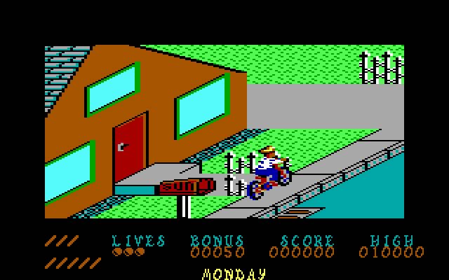 paperboy screenshot for dos