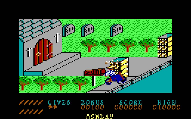 paperboy screenshot for dos