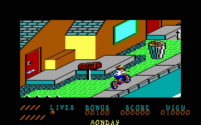 paperboy screenshot for dos