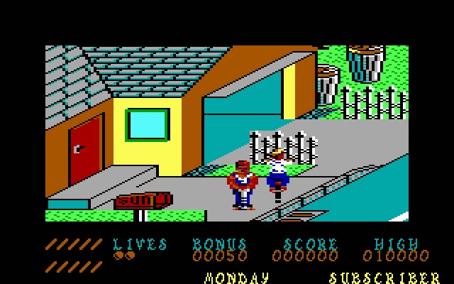 paperboy screenshot for dos