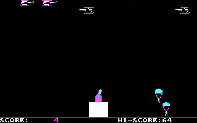 paratrooper screenshot for dos