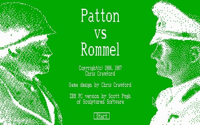 patton-vs-rommel screenshot for dos