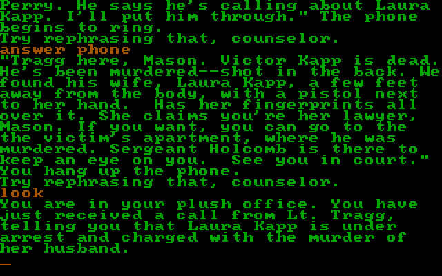 perry-mason screenshot for dos