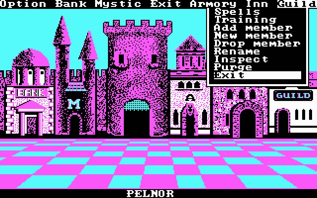 phantasie-1 screenshot for dos