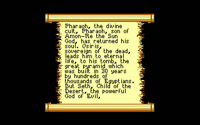 day-of-the-pharaoh screenshot for dos