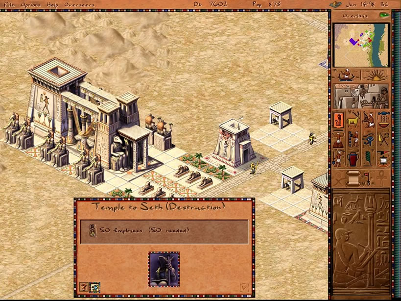 pharaoh screenshot for winxp