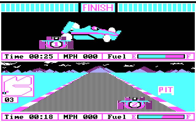pitstop-2 screenshot for dos