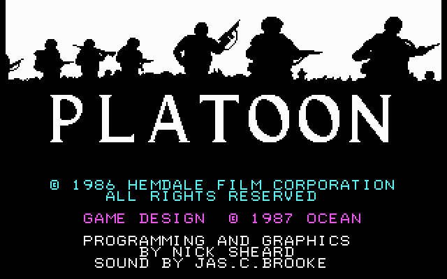 platoon screenshot for dos