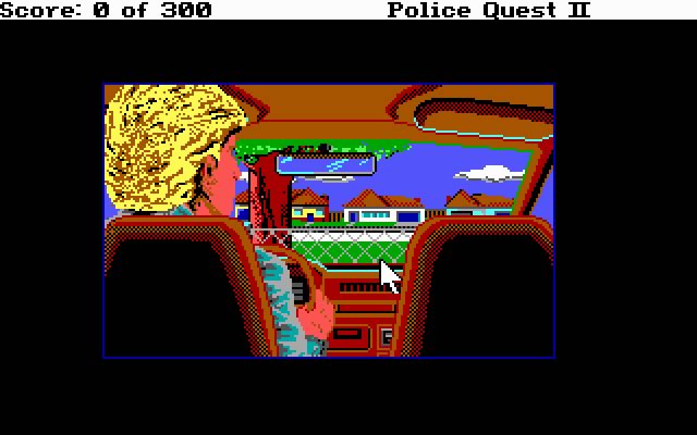 police-quest-2-the-vengeance screenshot for dos