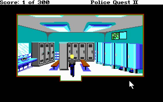 police-quest-2-the-vengeance screenshot for dos