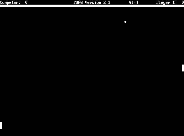 Pong v.2.1 clone screenshot