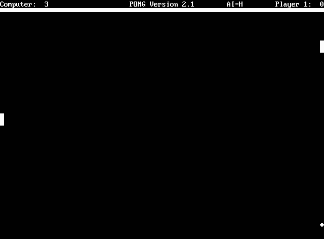 pong-v-2-1-clone screenshot for dos
