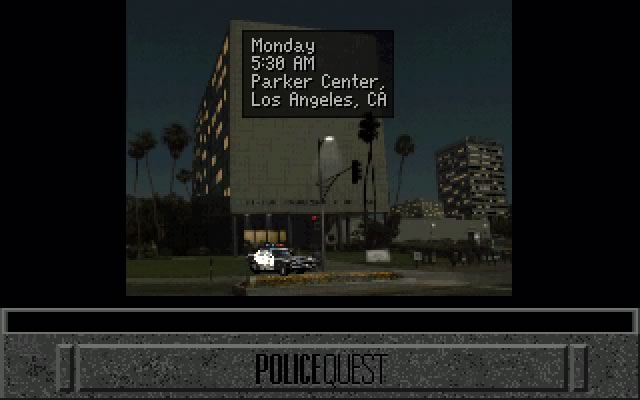 police-quest-4-open-season screenshot for dos