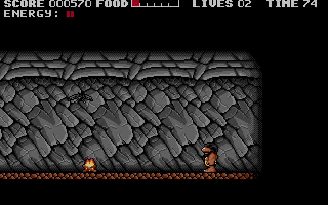 prehistorik screenshot for dos