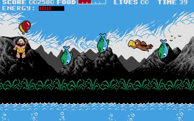 prehistorik screenshot for dos