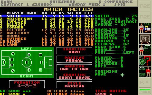 premier-manager-2 screenshot for dos