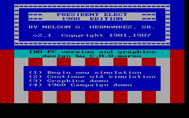 president-elect screenshot for dos