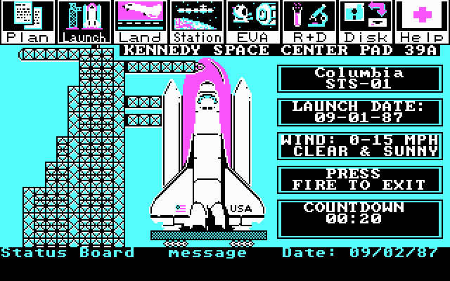 project-space-station screenshot for dos