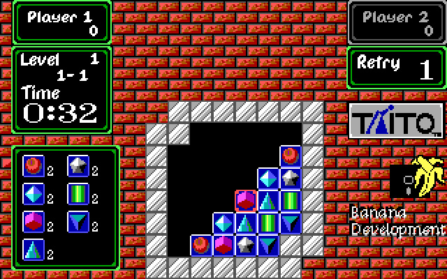 puzznic screenshot for dos