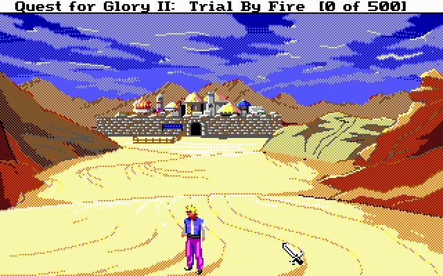 quest-for-glory-2-trial-by-fire screenshot for dos