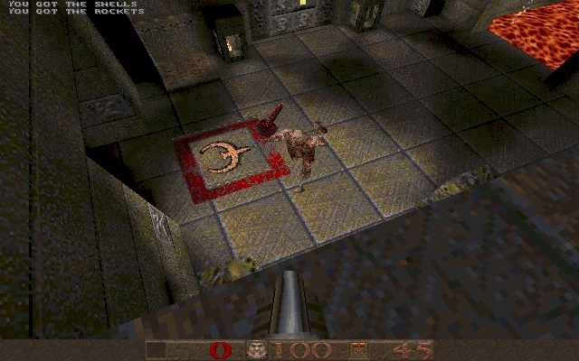 quake screenshot for dos